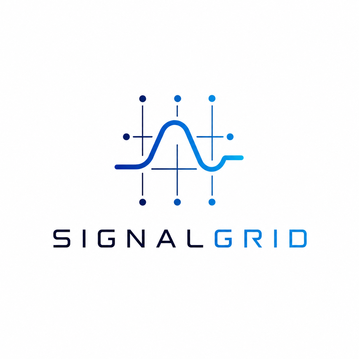 SignalGrid logo — a blue signal curve over a grid above the SIGNALGRID wordmark